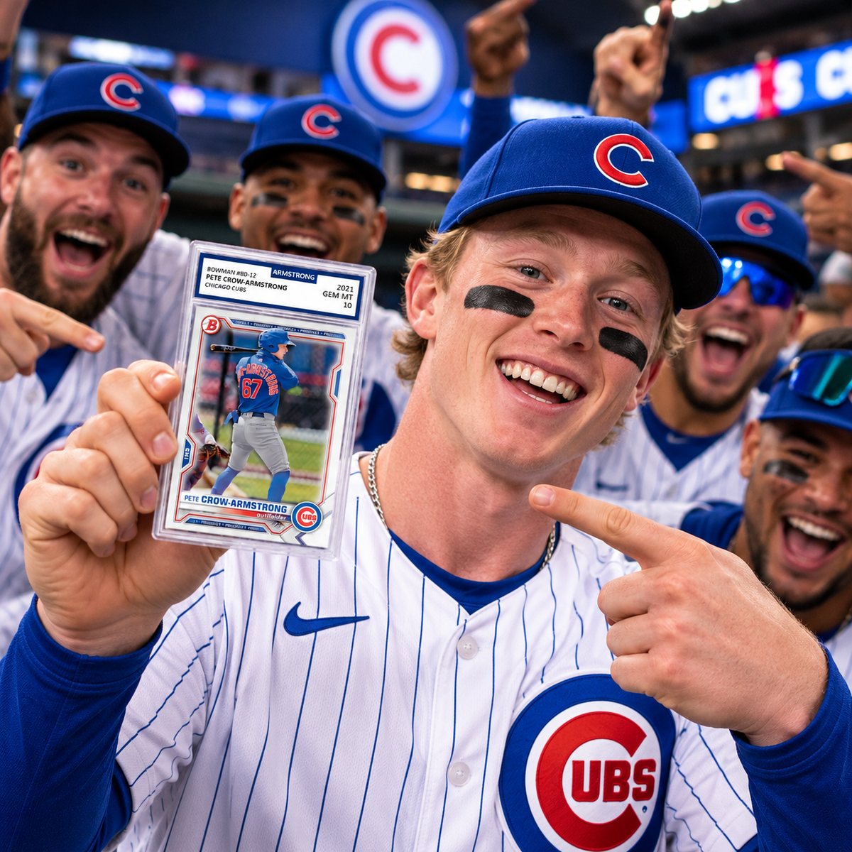 2021 Bowman Pete Crow-Armstrong #BD-12 GEM MINT 10 – Chicago Cubs Baseball Prospect Card