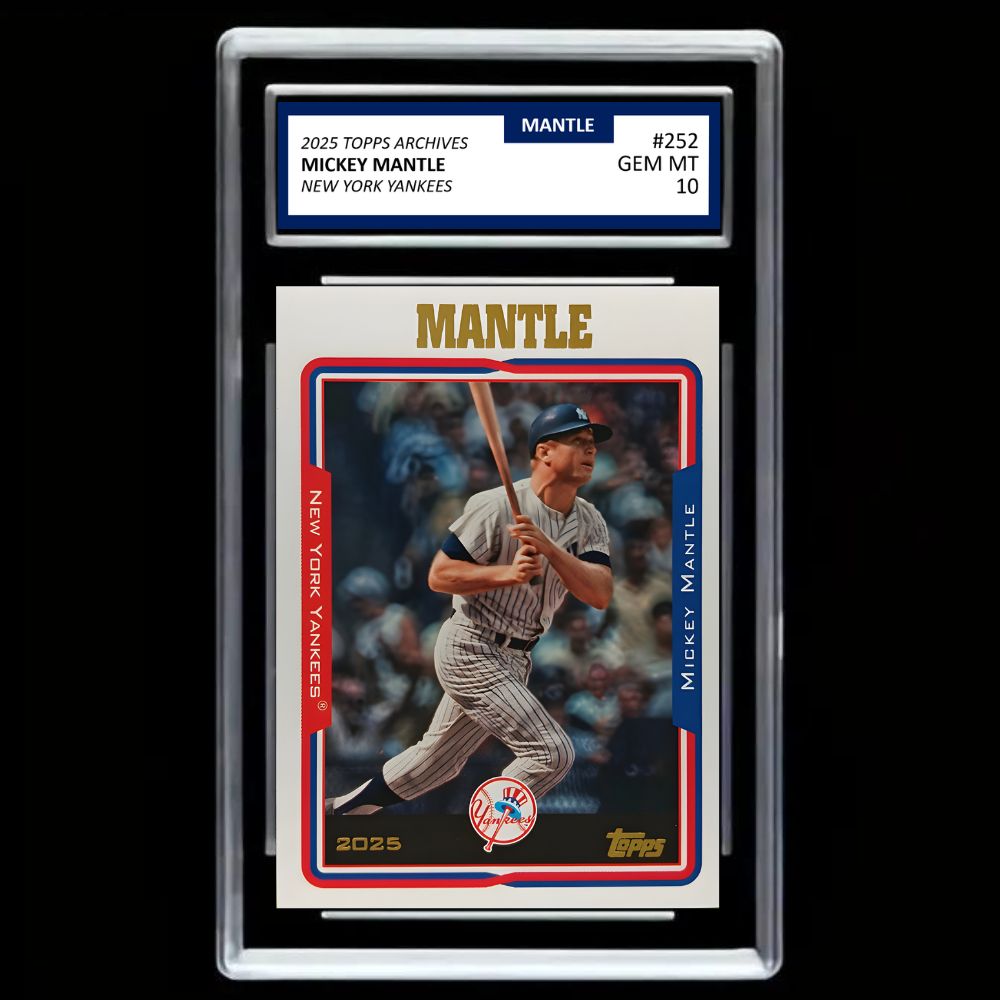 Mickey Mantle Topps Heritage 2025g New York Yankees #252 - Graded Gem Mint 10!