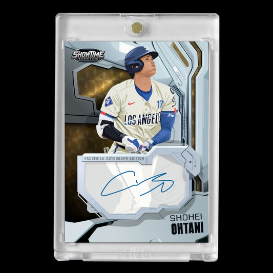 Shohei Ohtani Facsimile Autograph ShowTime Custom Cartoon Style Art Card!