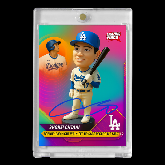 Shohei Ohtani 2025 #17 Los Angeles Dodgers Autograph Bobblehead Card!