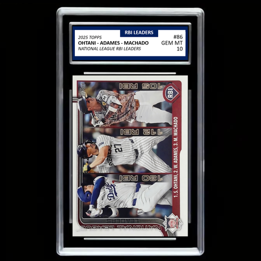2025 Topps Series 1 - NL RBI Leaders #86 Shohei Ohtani - Graded Gem Mint 10!