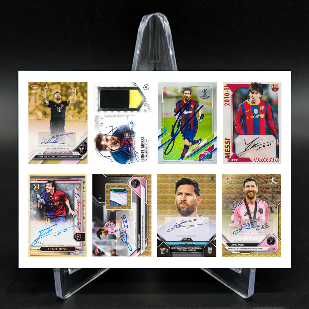 Lionel Messi #30 Mini Card Set Mint Uncut Cards Sheet!