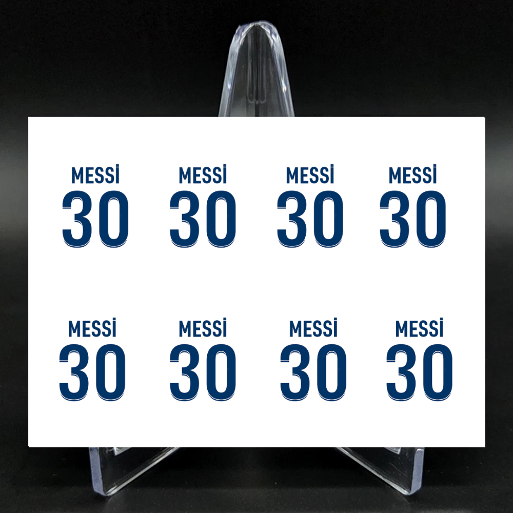 Lionel Messi #30 Mini Card Set Mint Uncut Cards Sheet!