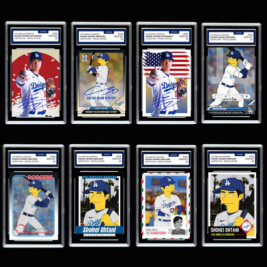 Shohei Ohtani Collection #17 GEM MINT 10 Dodgers 8 Custom Art Cards Lot