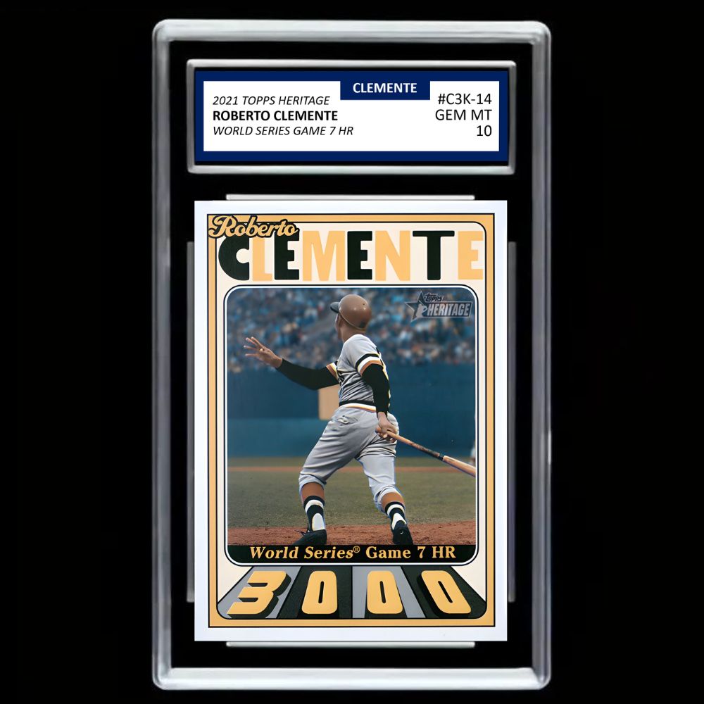 Roberto Clemente Topps Heritage 2021 Pittsburgh Pirates #C3K-14 - Graded Gem Mint 10!