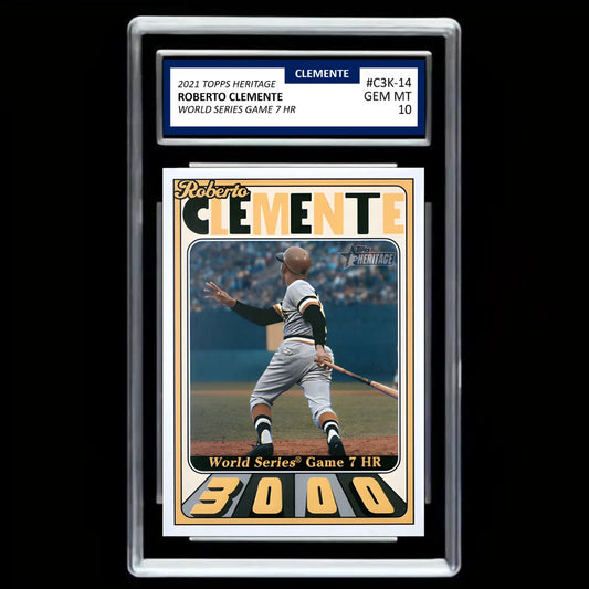 Roberto Clemente Topps Heritage 2021 Pittsburgh Pirates #C3K-14 - Graded Gem Mint 10!