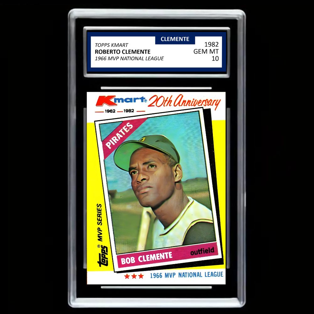 Roberto Clemente 1982 Topps Kmart 20th MVP's #10 Pittsburgh Pirates - Graded Gem Mint 10!