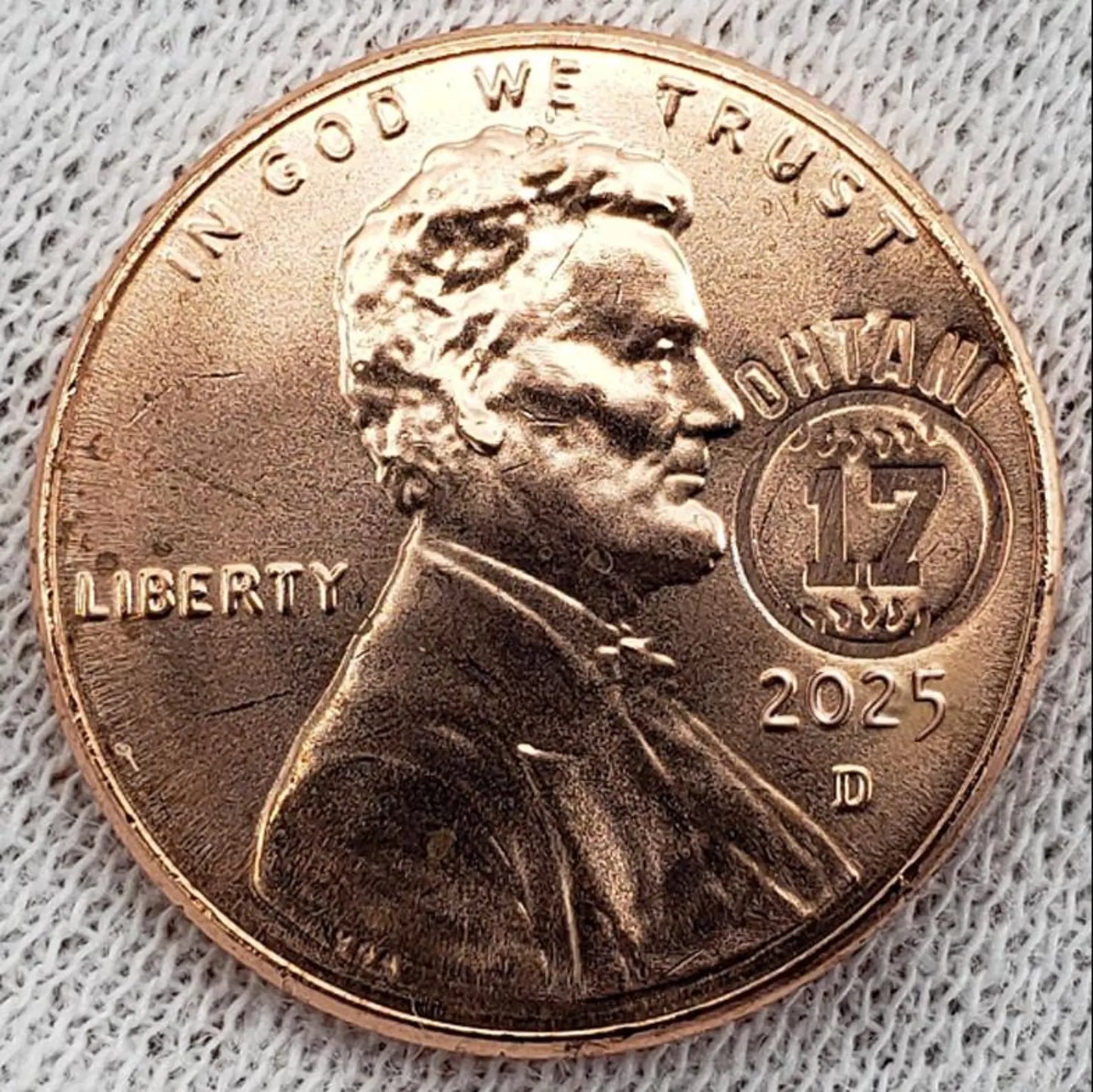 Shohei Ohtani Coin Baseball #17 Los Angeles Dodgers Memorabilia Penny 2025