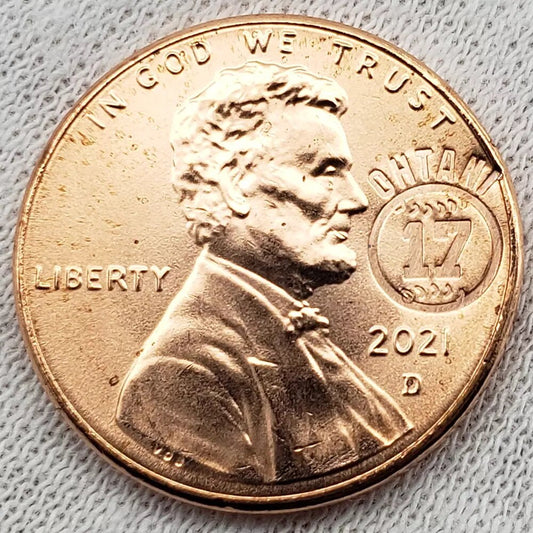 Shohei Ohtani Coin Baseball #17 Los Angeles Dodgers Memorabilia Penny 2021!