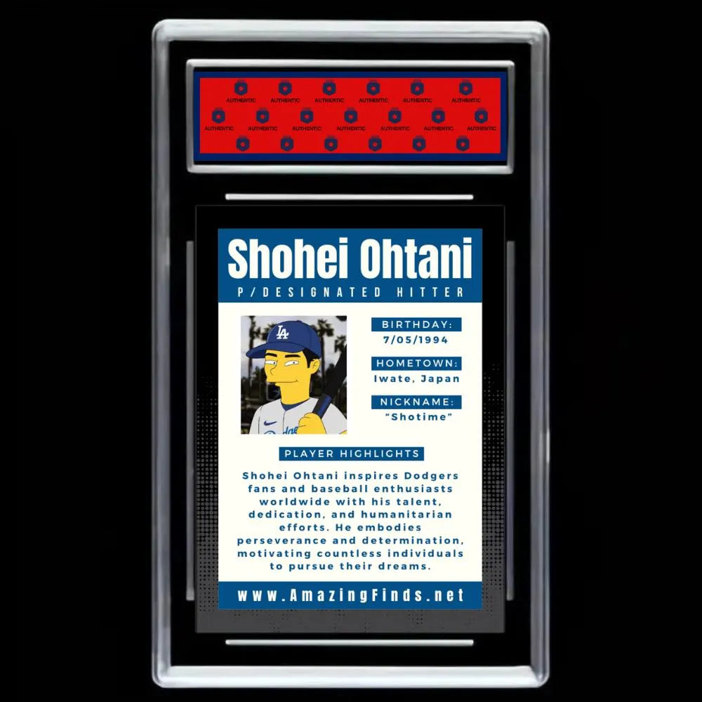 Shohei Ohtani 2024 LA Los Angeles Dodgers Mint Baseball Card - Graded GEM-MINT 10