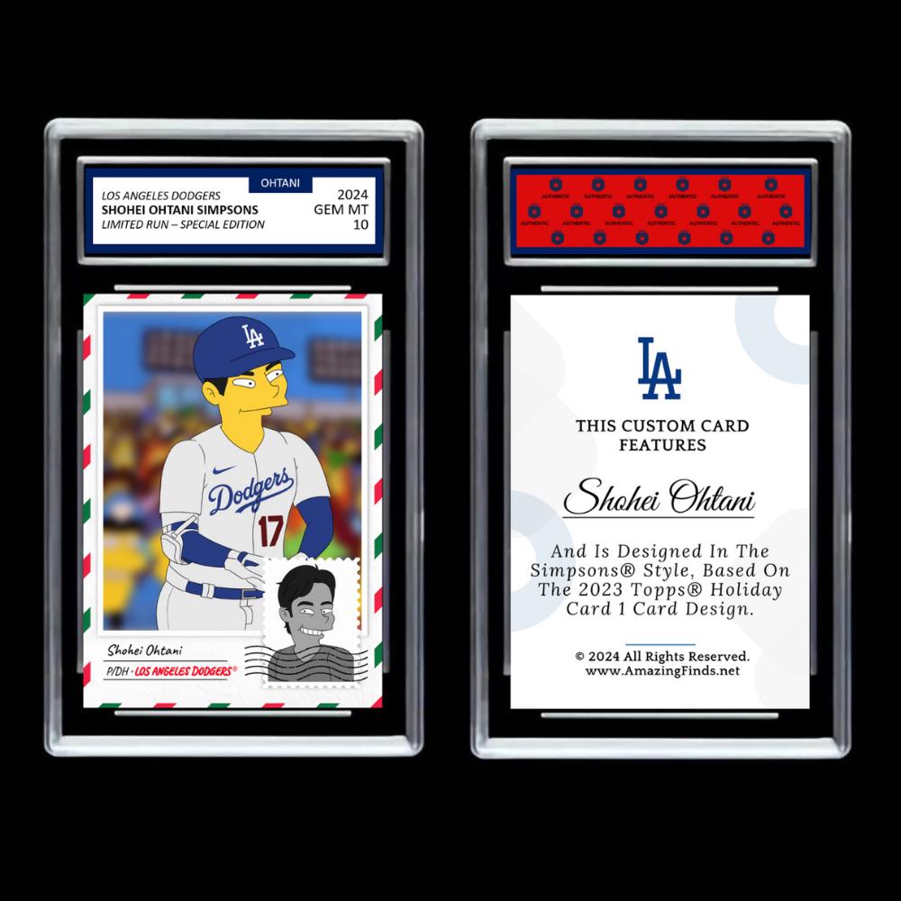 Shohei Ohtani 2024 LA Los Angeles Dodgers Mint Baseball Card - Graded GEM-MINT 10