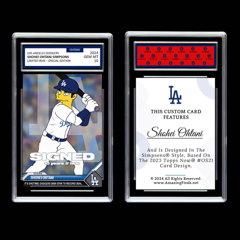 Shohei Ohtani 2024 LA Los Angeles Dodgers Mint Baseball Card - Graded GEM-MINT 10