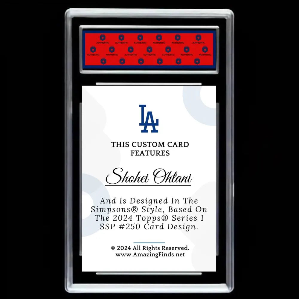 Shohei Ohtani 2024 LA Los Angeles Dodgers Mint Baseball Card - Graded GEM-MINT 10