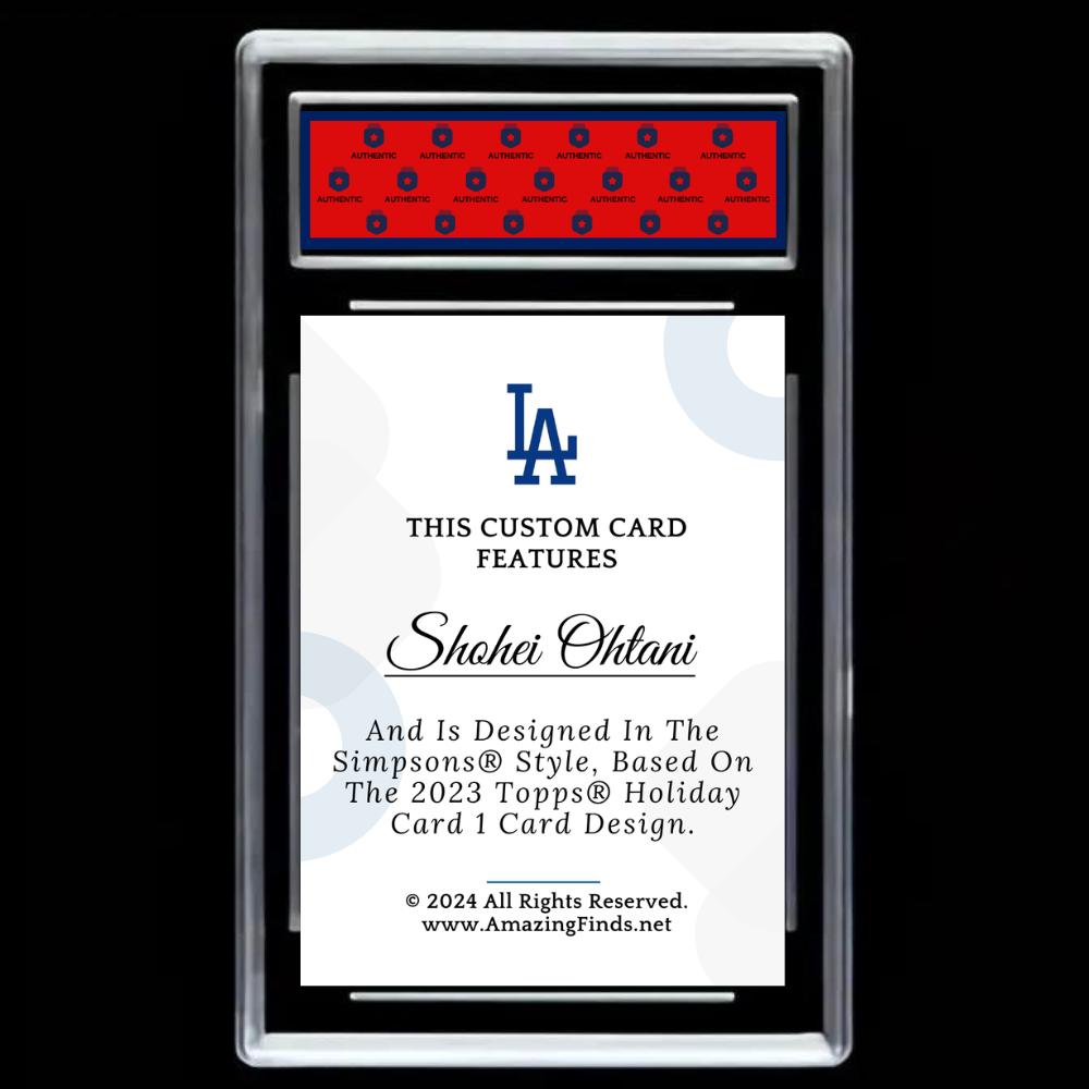 Shohei Ohtani 2024 LA Los Angeles Dodgers Mint Baseball Card - Graded GEM-MINT 10