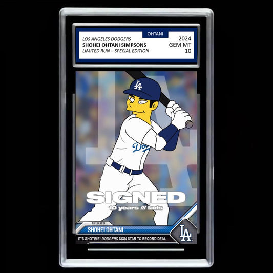 Shohei Ohtani 2024 LA Los Angeles Dodgers Mint Baseball Card - Graded GEM-MINT 10