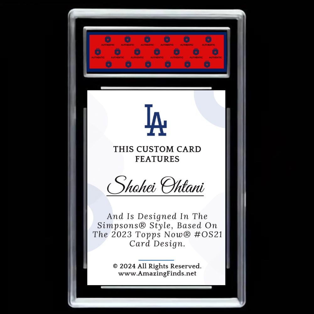 Shohei Ohtani 2024 LA Los Angeles Dodgers Mint Baseball Card - Graded GEM-MINT 10
