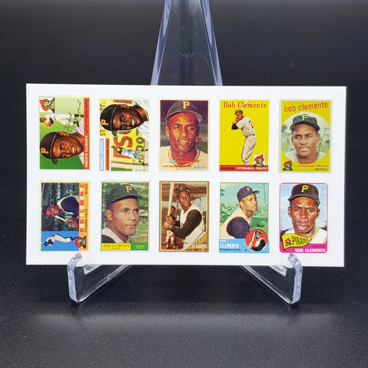 Roberto Clemente #21 Mini Card Set Including Bob Rookie HOF - Uncut Cards Sheet!