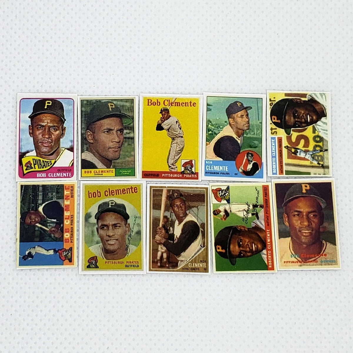 Roberto Clemente #21 Miniature 20 Card Set – Tiny Custom Baseball Collectible | Pirates Legend