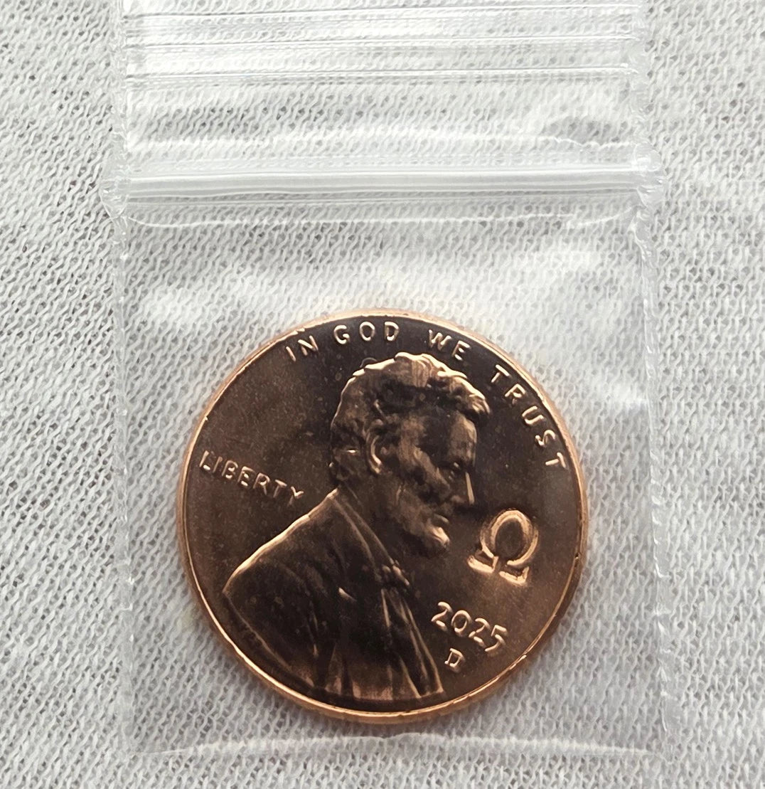 2022-2025 Lincoln Penny Cent OMEGA Ω Counterstamp Set IN STOCK + FREE SHIP!!