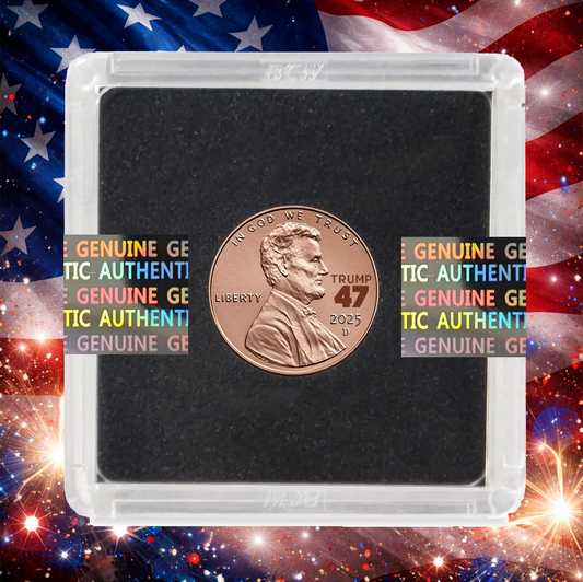 Donald Trump 47 2024 Lincoln Penny Cent Counterstamp with 2x2 Protector IN STOCK!!