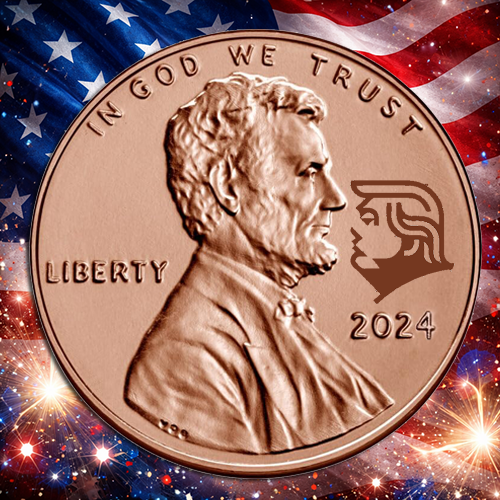 2024 President Donald Trump MAGA Lincoln Cent Penny Counterstamp Lucky Coin